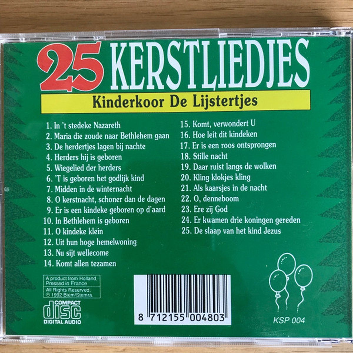 25 kerstliedjes – CD