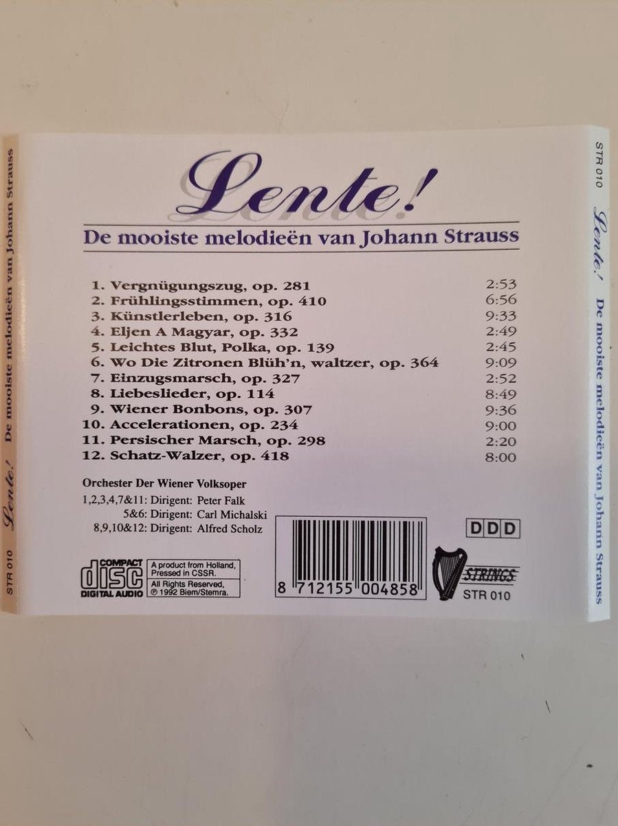 Lente – mooiste melodieen van johann strauss – CD