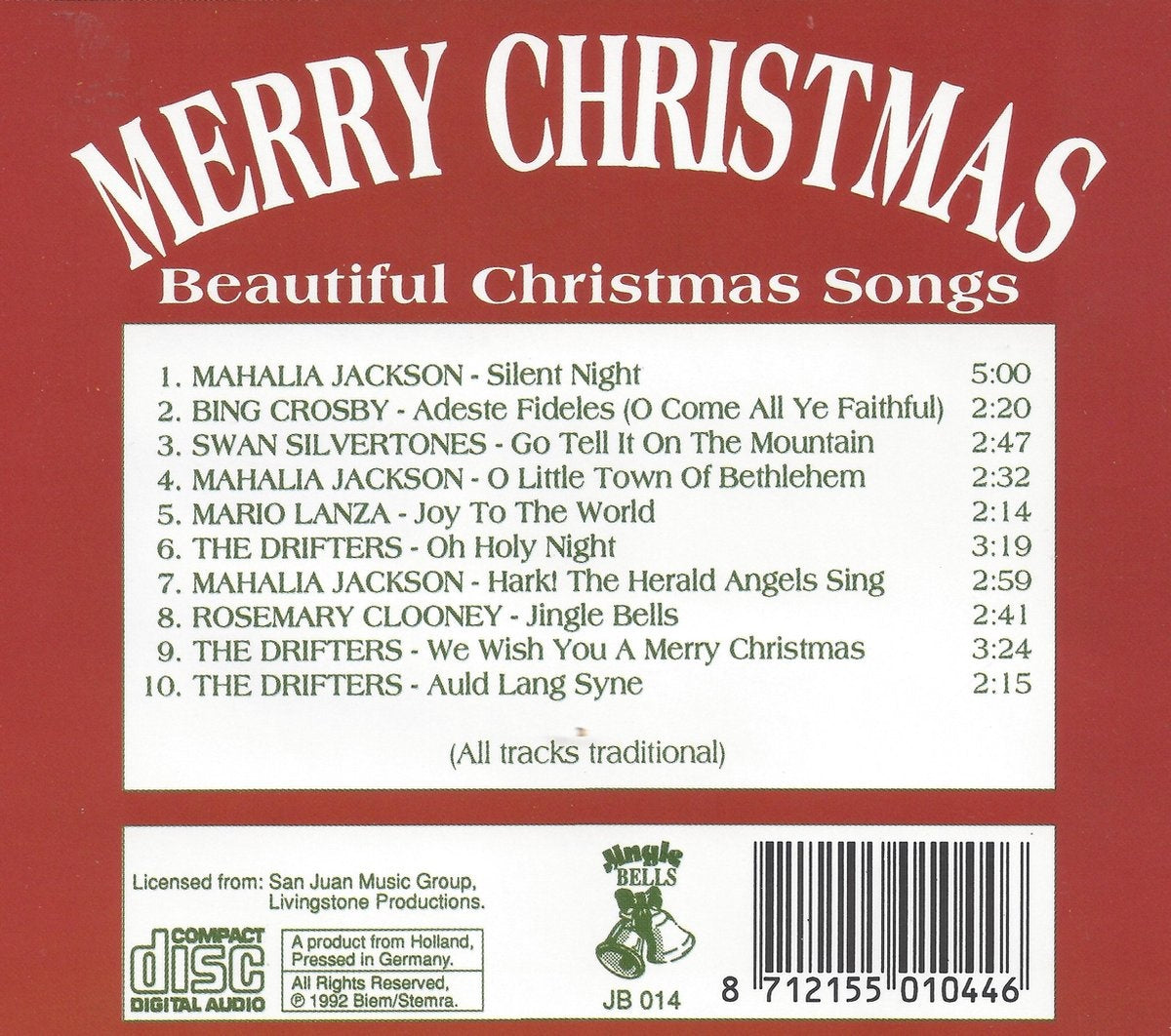 Merry christmas beautiful christmas songs – CD