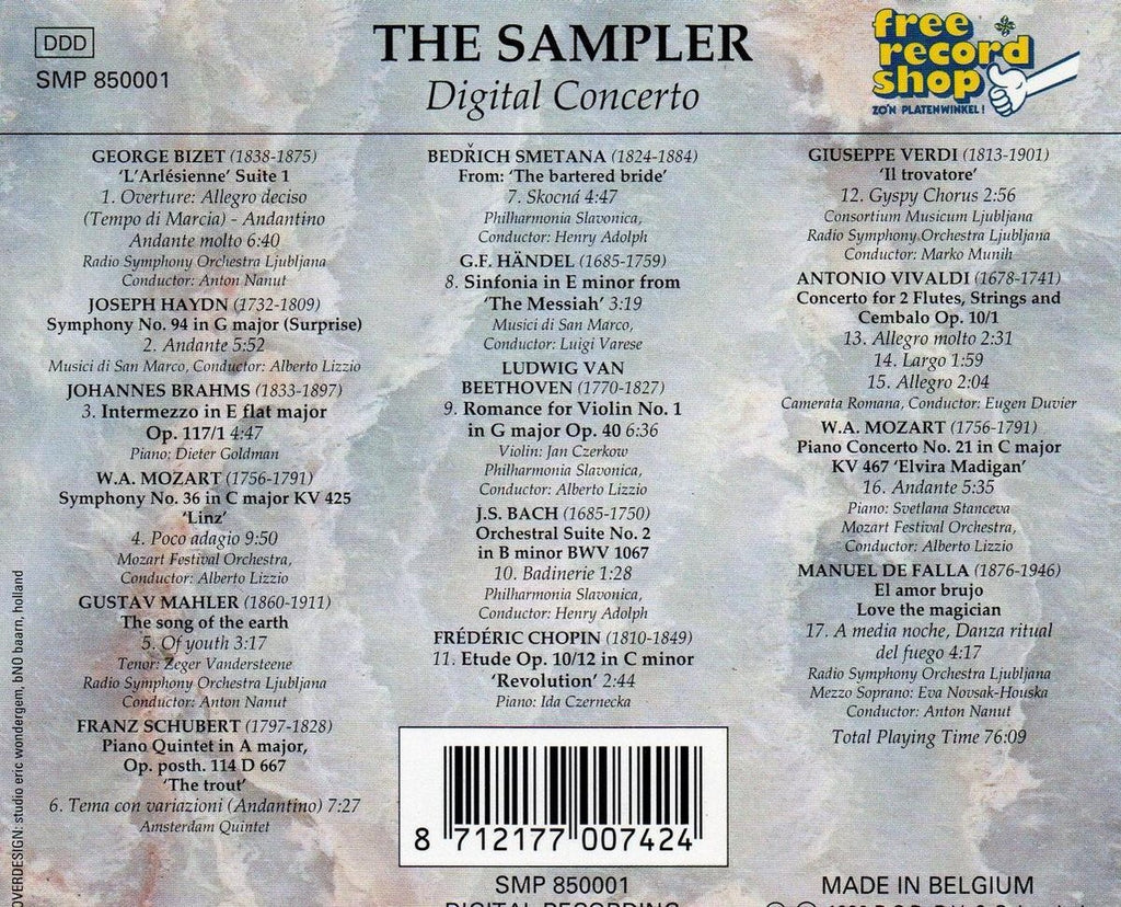The sampler – digital concerto – CD