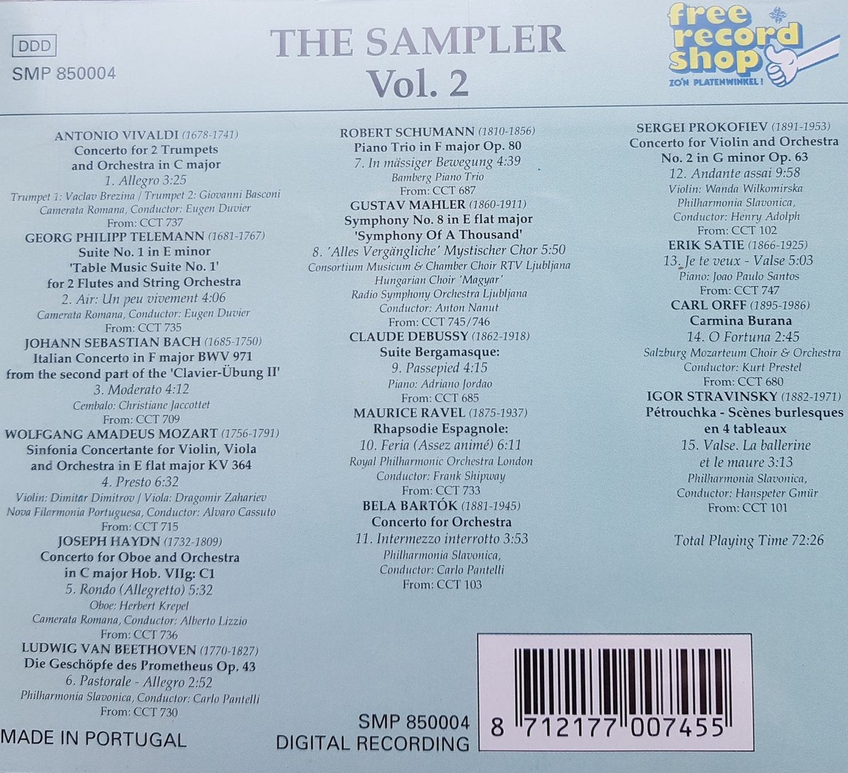 The sampler vol 2 – CD