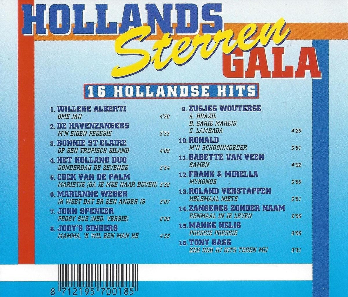 Hollandse sterren gala – CD