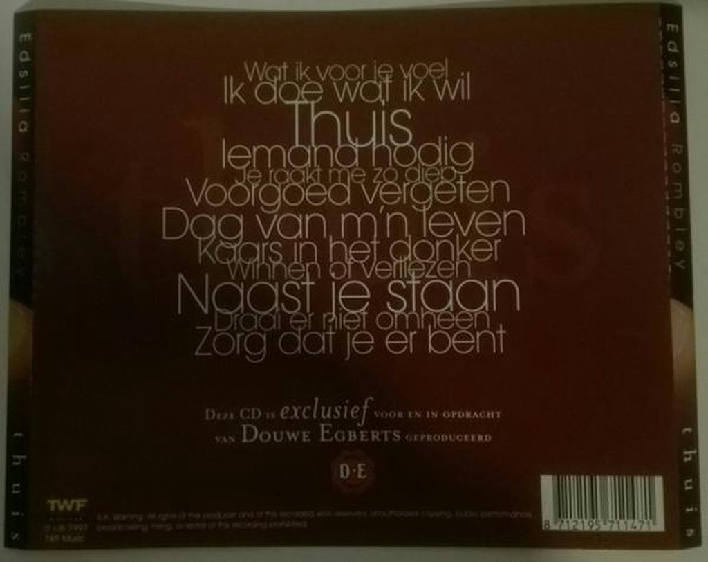 Edsilian rombley – thuis – CD