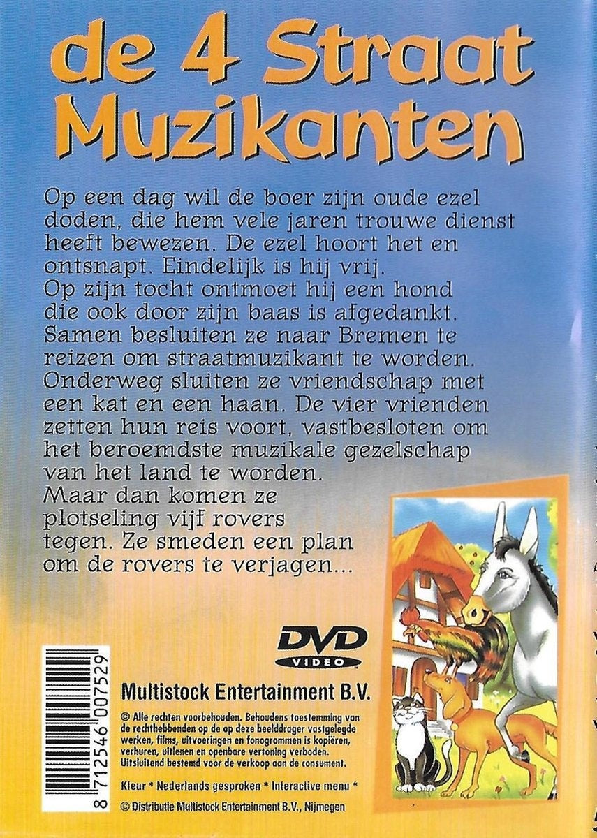 De 4 straat muzikanten – DVD