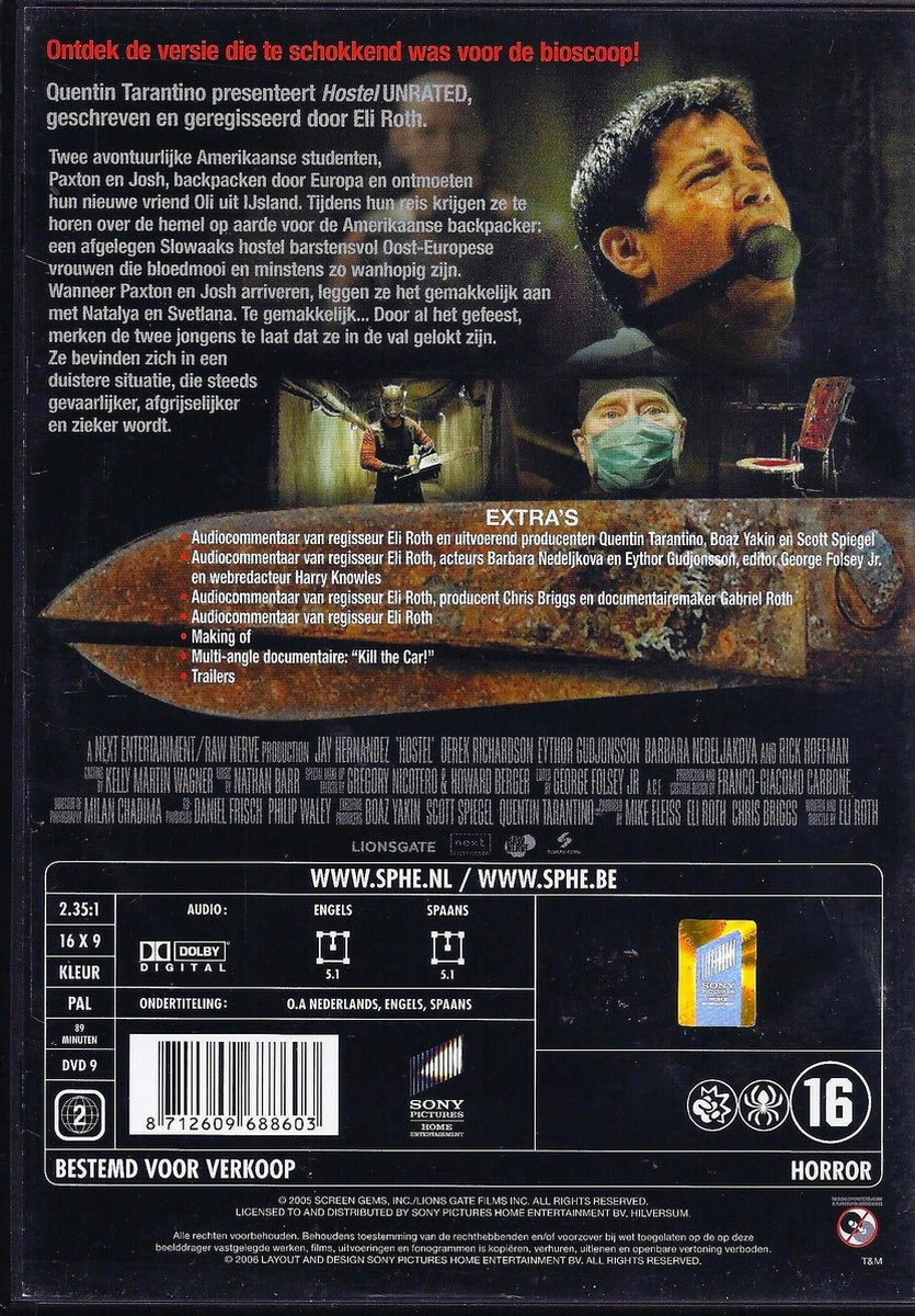 Hostel -unrated – DVD