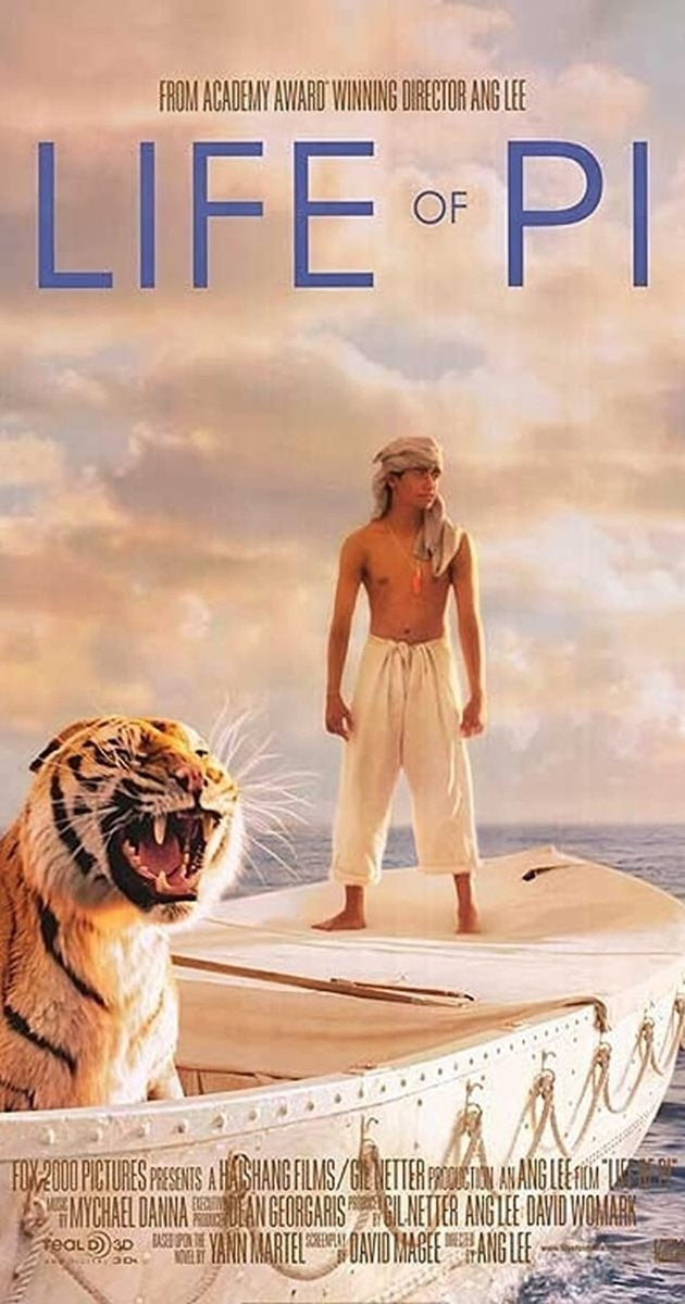 Life of pi – movie ticket weeks – DVD