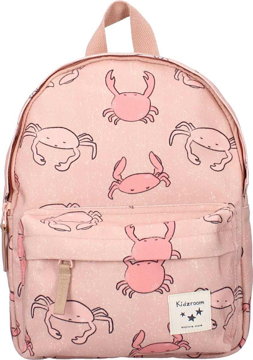 Kidzroom paris full of wonders rugzak – rugtas meisje kind – roze – krab – 5.7l