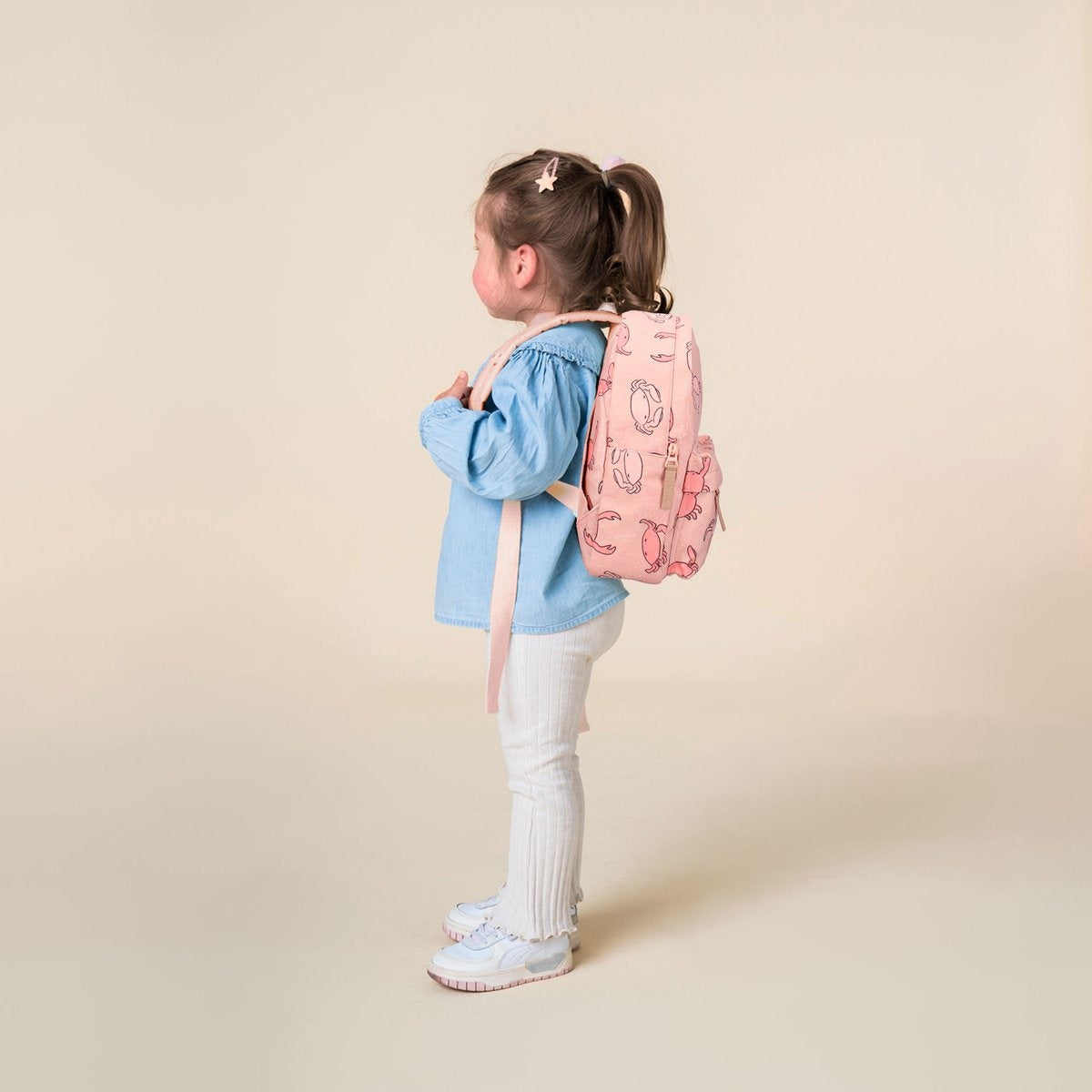 Kidzroom paris full of wonders rugzak – rugtas meisje kind – roze – krab – 5.7l