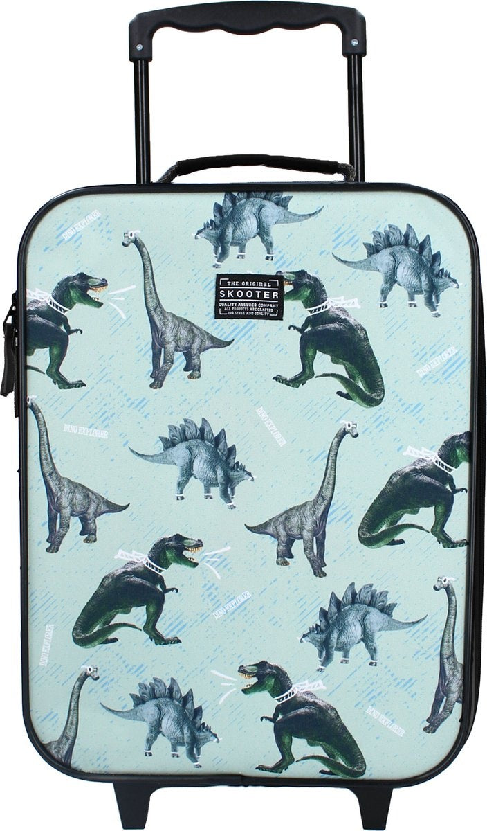 Skooter boundless trolley koffer – blauw – dino – reiskoffer