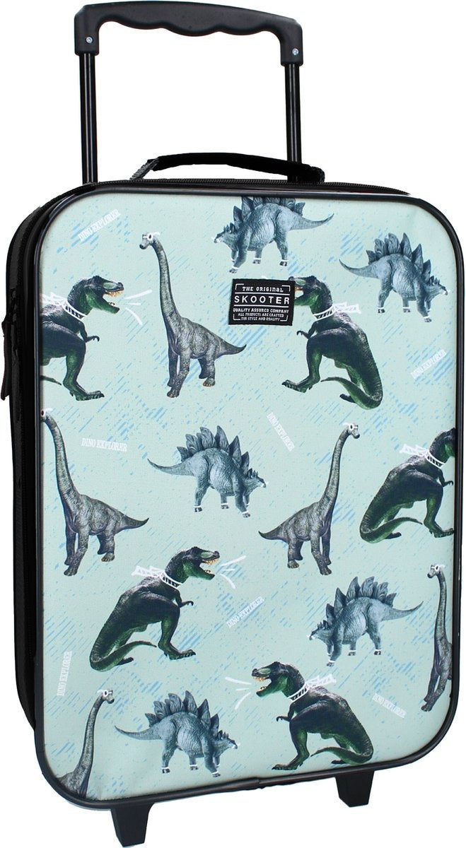 Skooter boundless trolley koffer – blauw – dino – reiskoffer