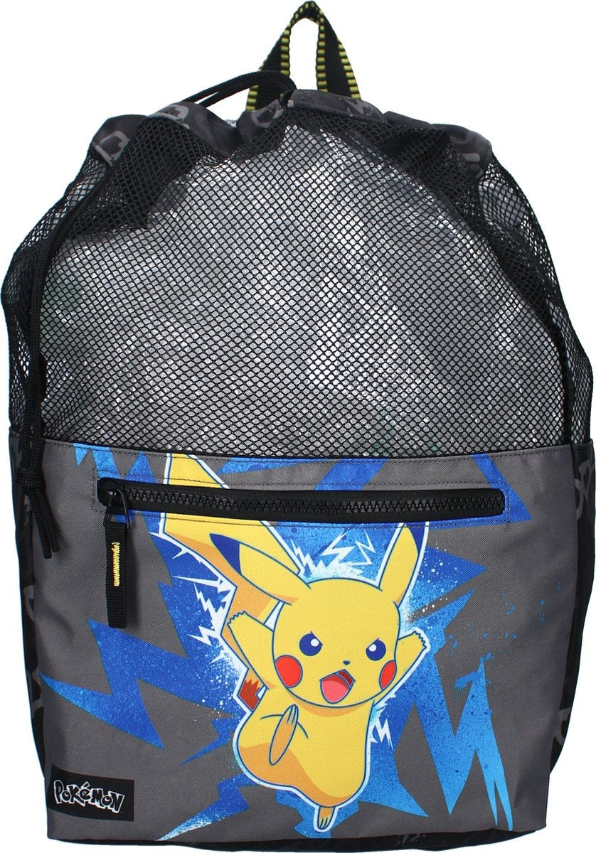 Pokémon gotta catch 'em all gymtas – zwart – pikachu