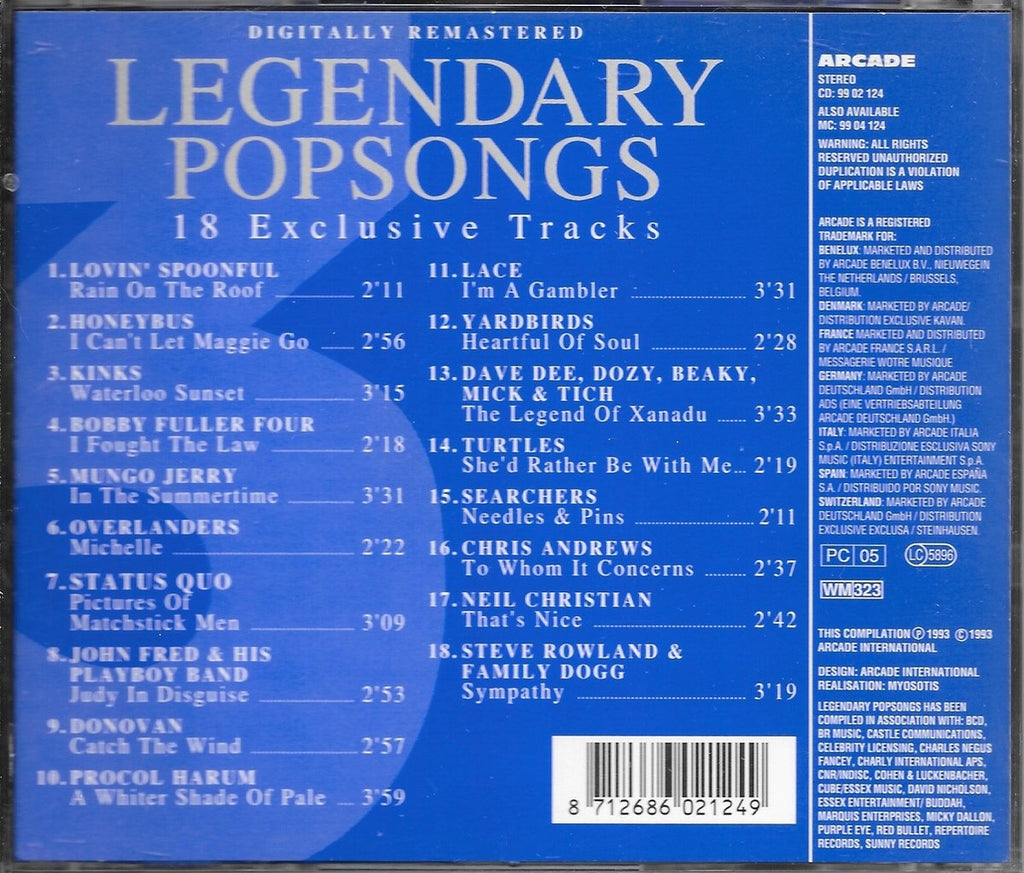 Legendary popsongs – vol. 3 – CD