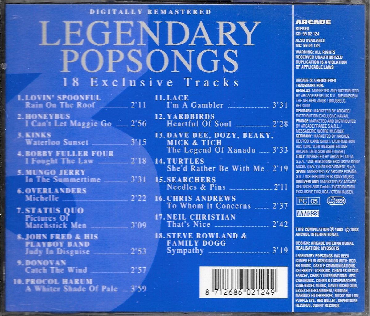Legendary popsongs – vol. 3 – CD