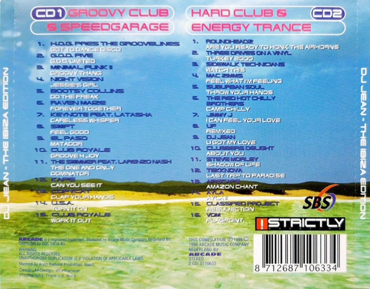 Strictly dj jean – the ibiza edition – CD