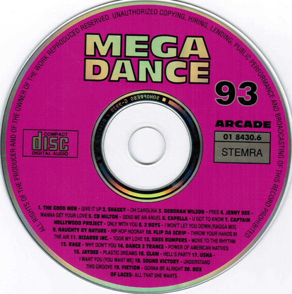 Mega dance 93 – CD