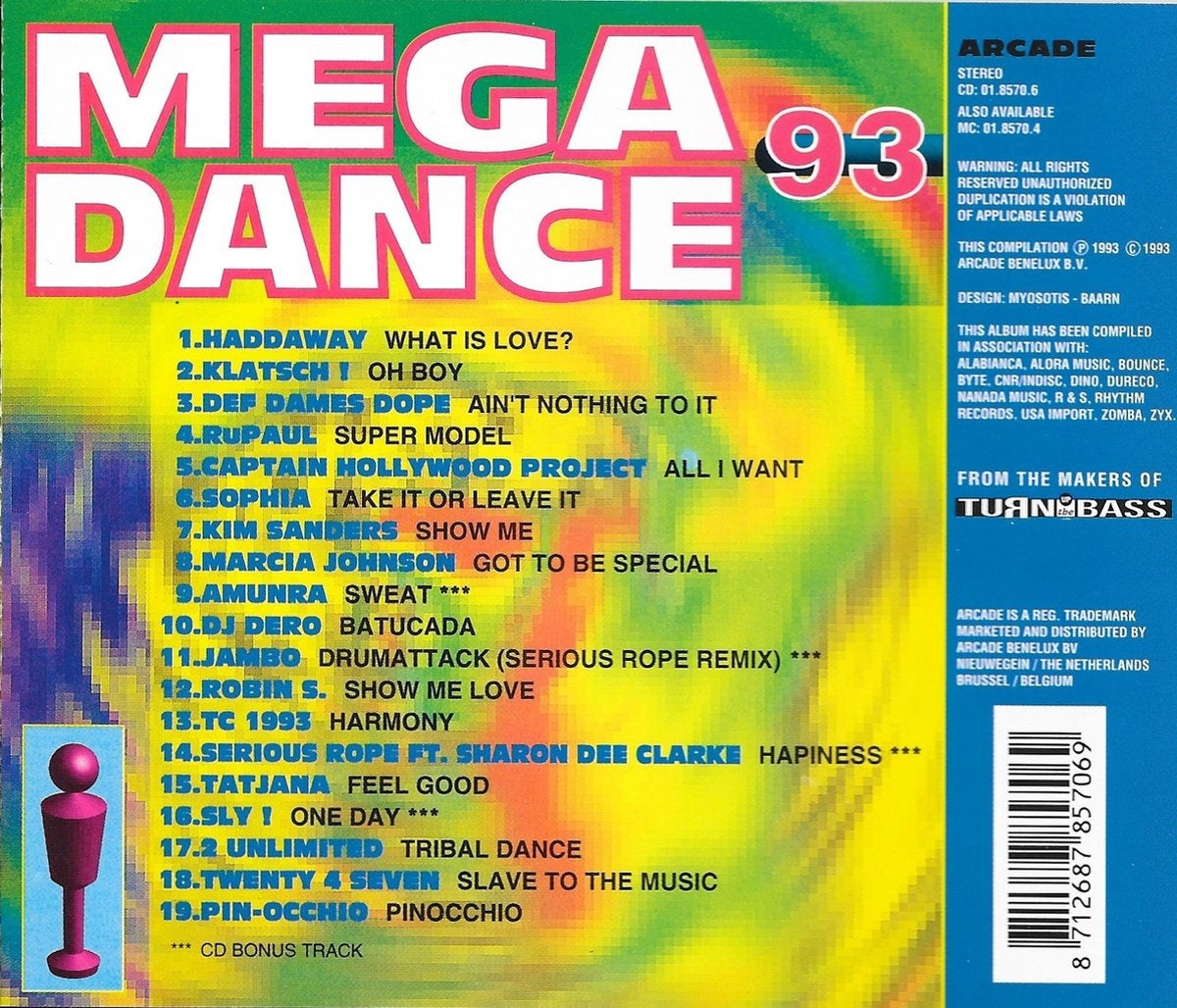 Mega dance '93 – DVD