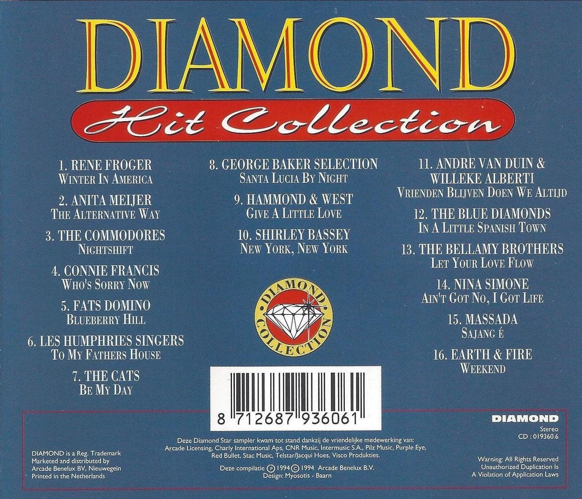 Diamond hit collection – CD
