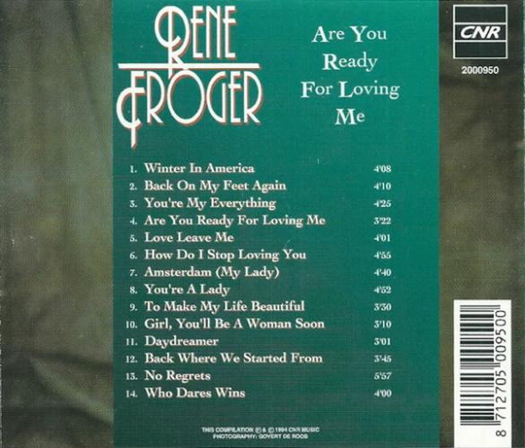 Rene froger – are you ready for loving me – CD