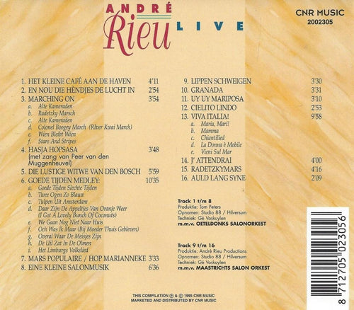 Andrã© rieu – live – CD