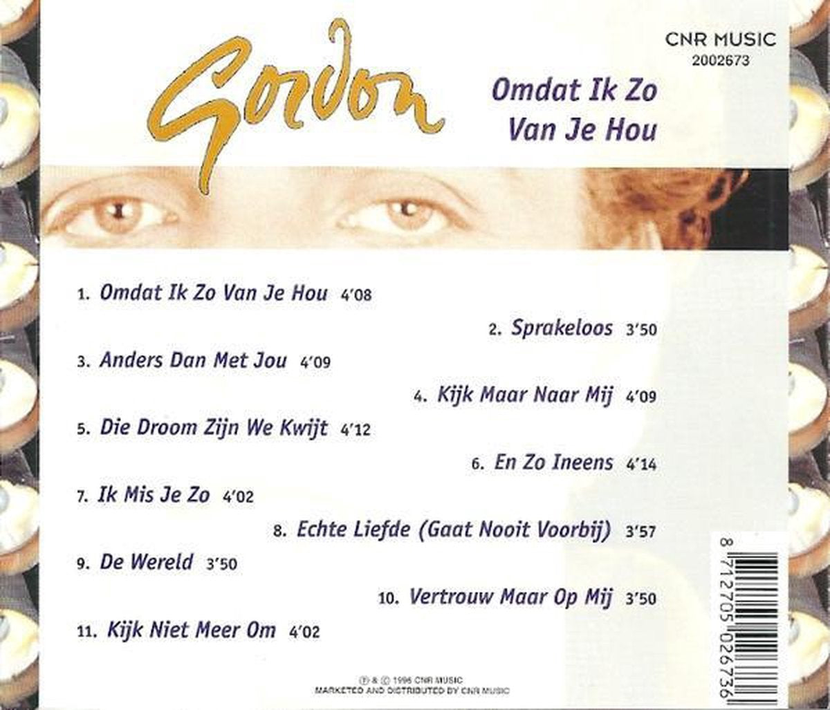 Omdat ik zo van je hou – CD