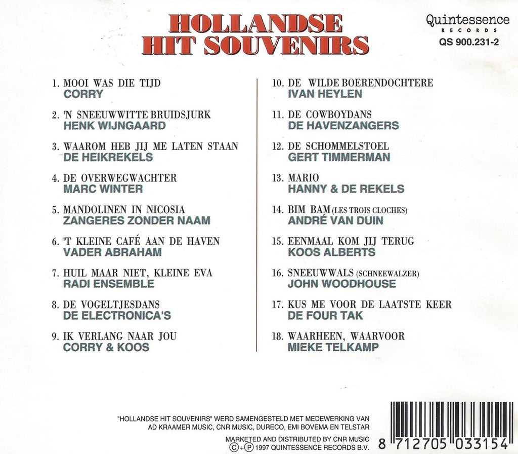 Hollandse hit souvenirs – CD