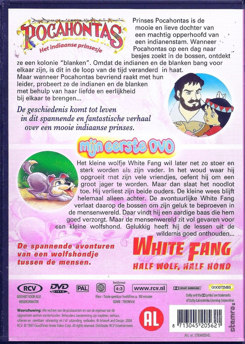 Pocahontas/white fang – DVD