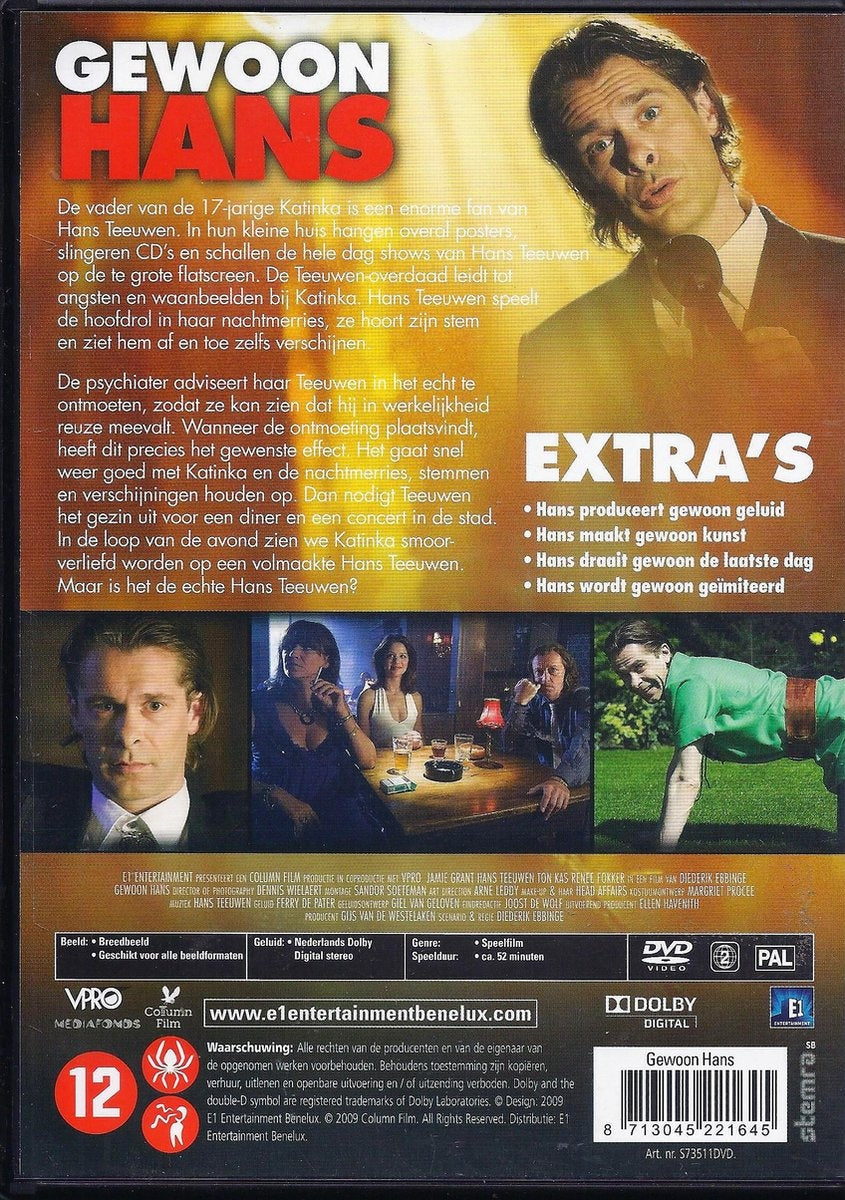 Speelfilm – gewoon hans – DVD