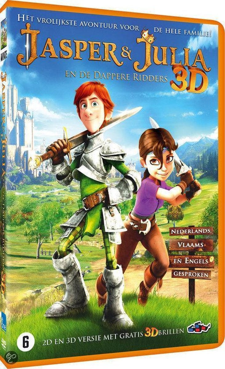 Jasper & julia en de dappere ridders 3d – DVD