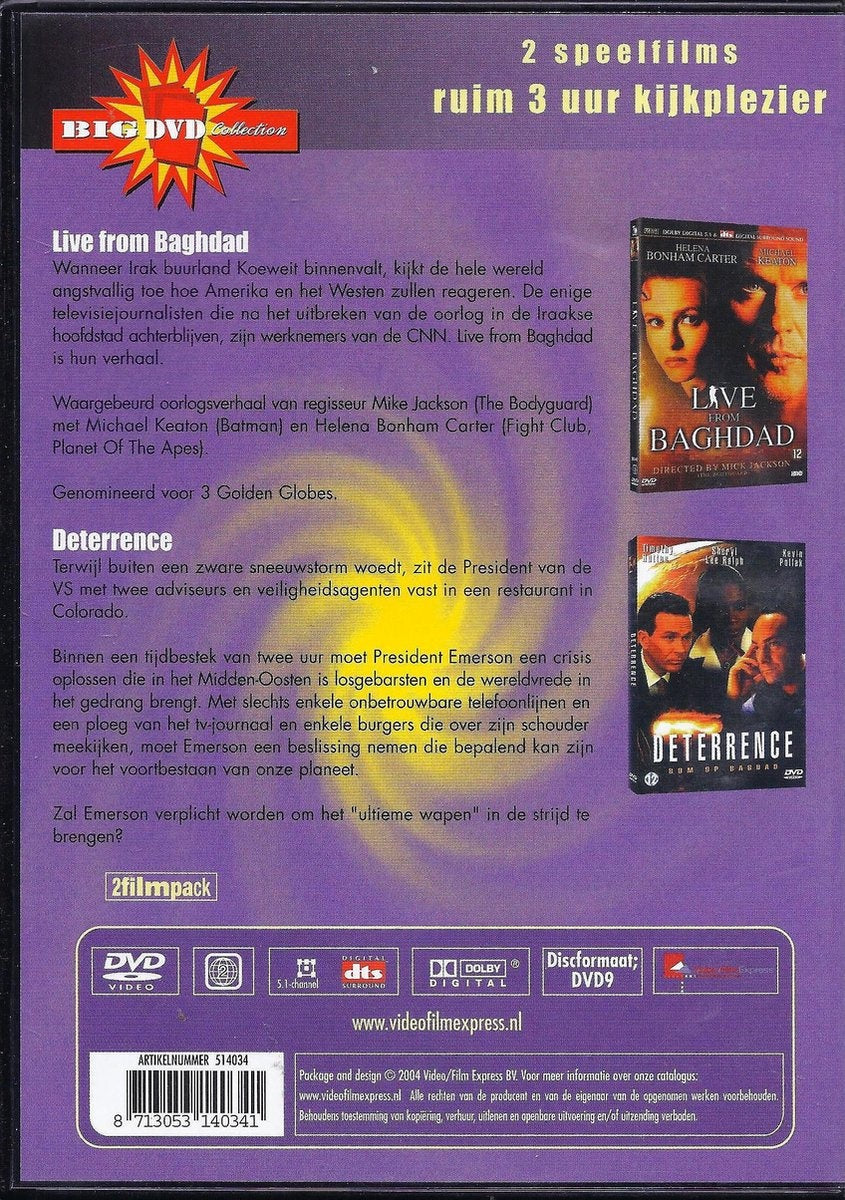 Live from baghdad + deterrence (2 films op 1 DVD)