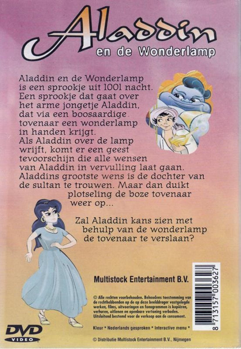 Aladdin en de wonderlamp DVD