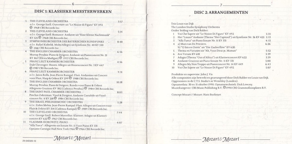 Mozart& mozart 2cd – CD