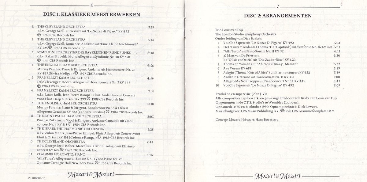 Mozart& mozart 2cd – CD