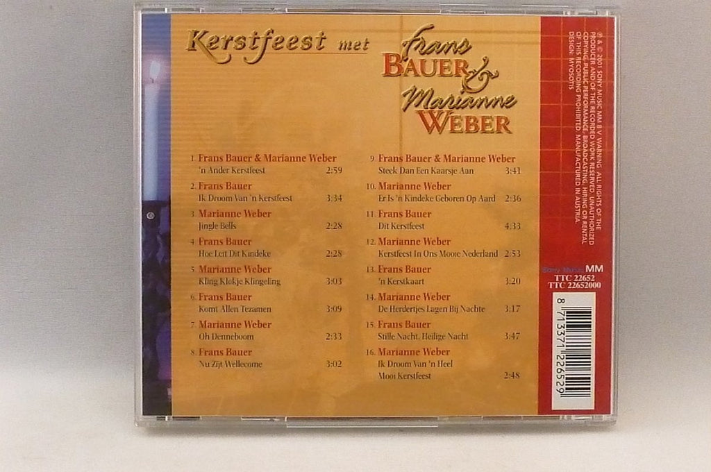 Kerstfeest met frans bauer en marianne weber – CD