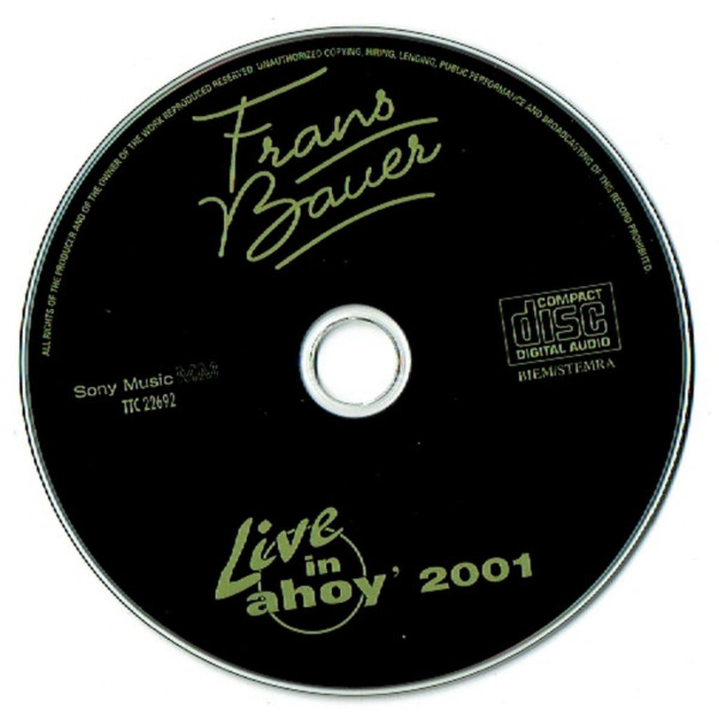 Live in ahoy 2001 – CD + bonus DVD