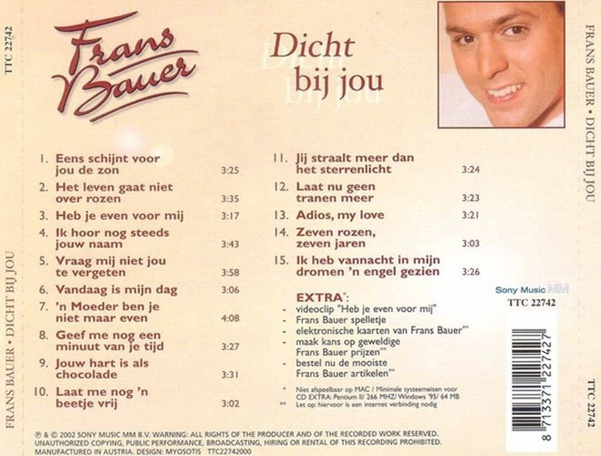 Frans bauer – dicht bij jou – CD
