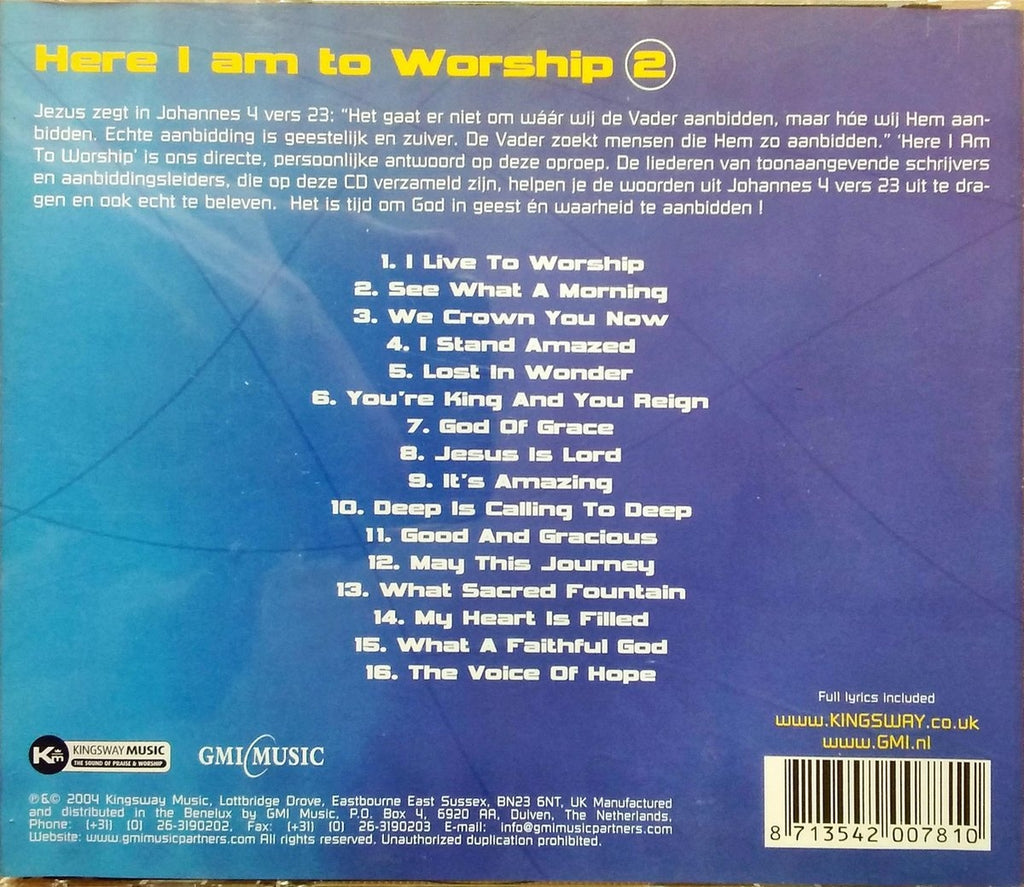 Here i am to worship – CD