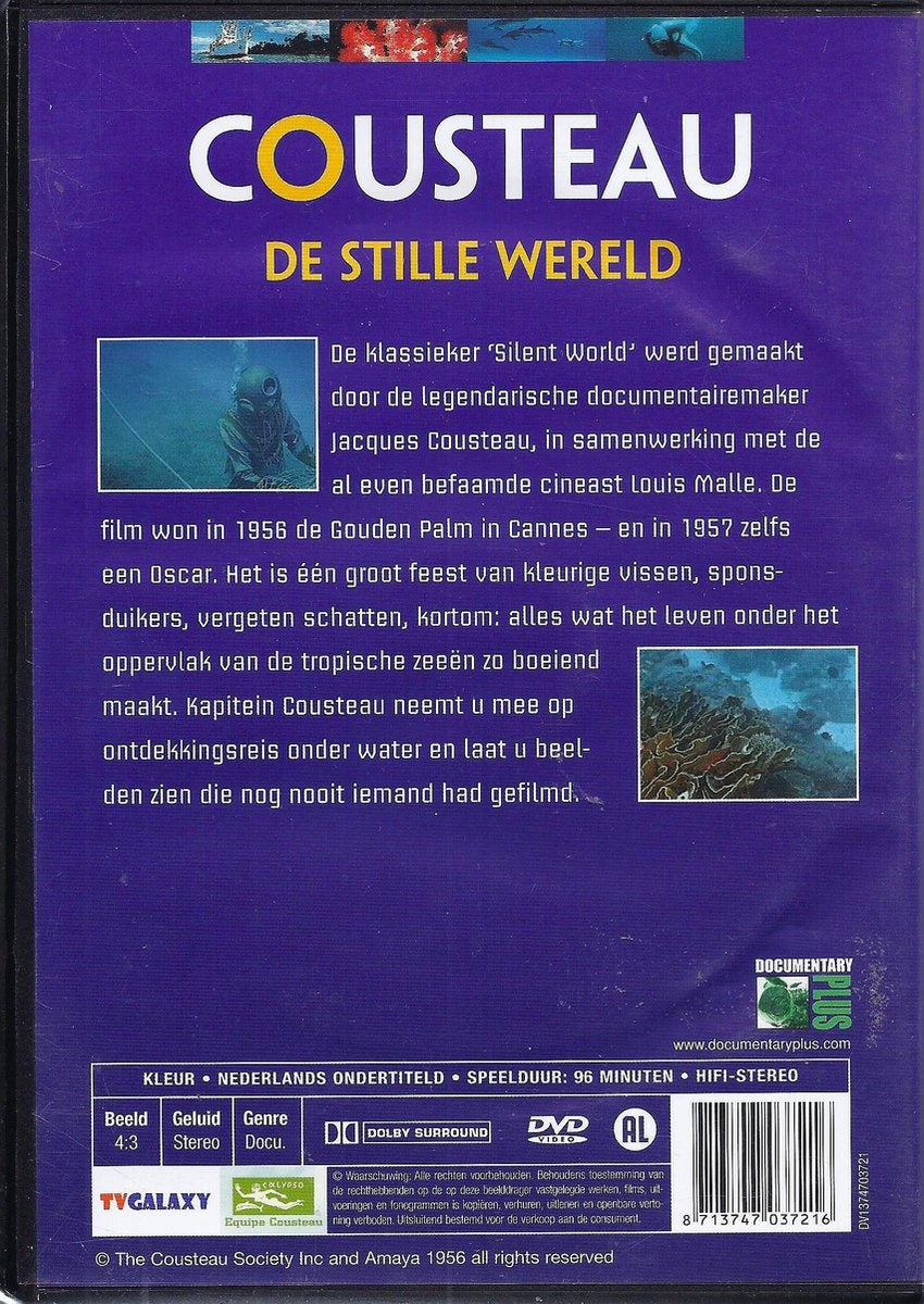 Jacques cousteau – stille wereld – DVD