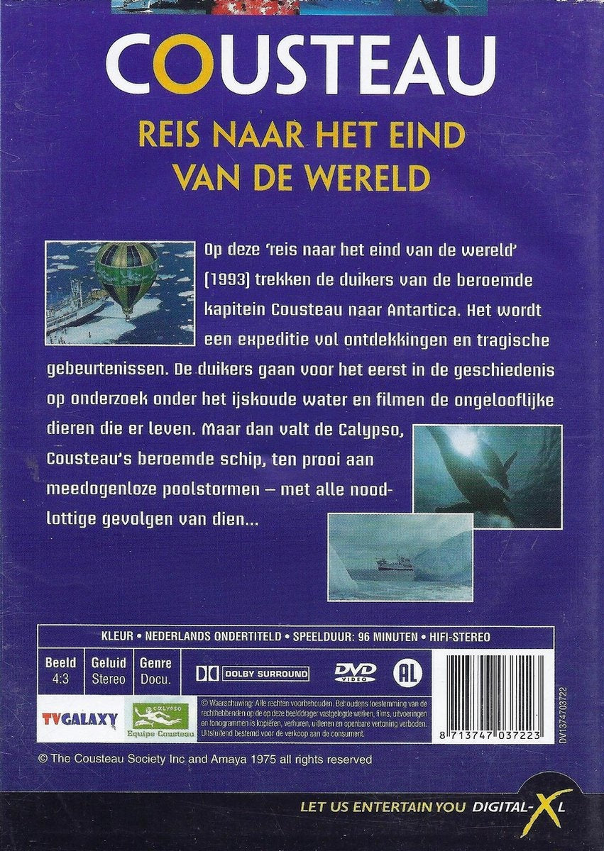 Jacques cousteau – reis naar het einde van de wereld – DVD
