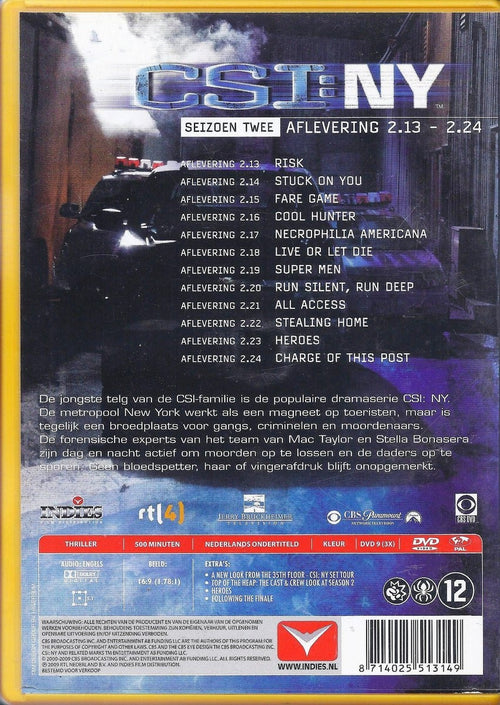 Csi: new york – seizoen 2 (deel 2) – DVD
