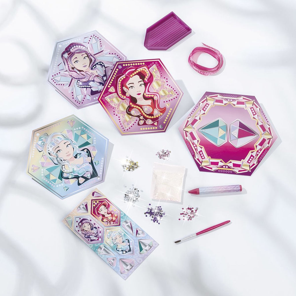 Totum bling bling diamond painting kaarten in luxe cadeau verpakking