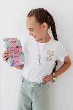Totum unicorn sieraden maken – 2 armbandjes en 1 ketting – 25-delig – met metalen eenhoornbedel – speelgoed kinderen – knutselen – voor meisjes – vanaf 5 jaar
