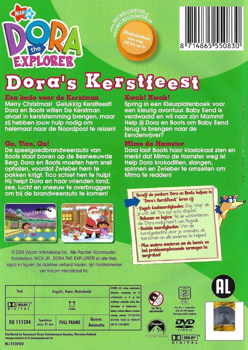 Dora's kerstfeest DVD