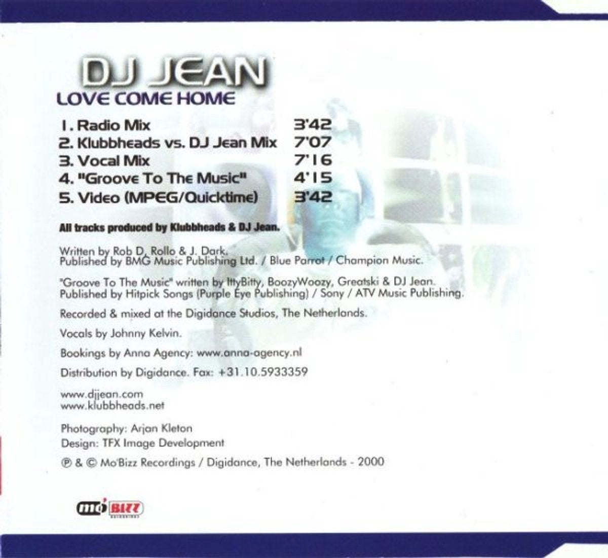 Dj jean – love come home – CD