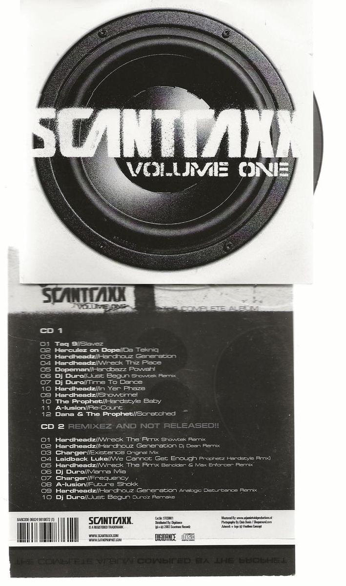 Scantraxx – volume one – CD