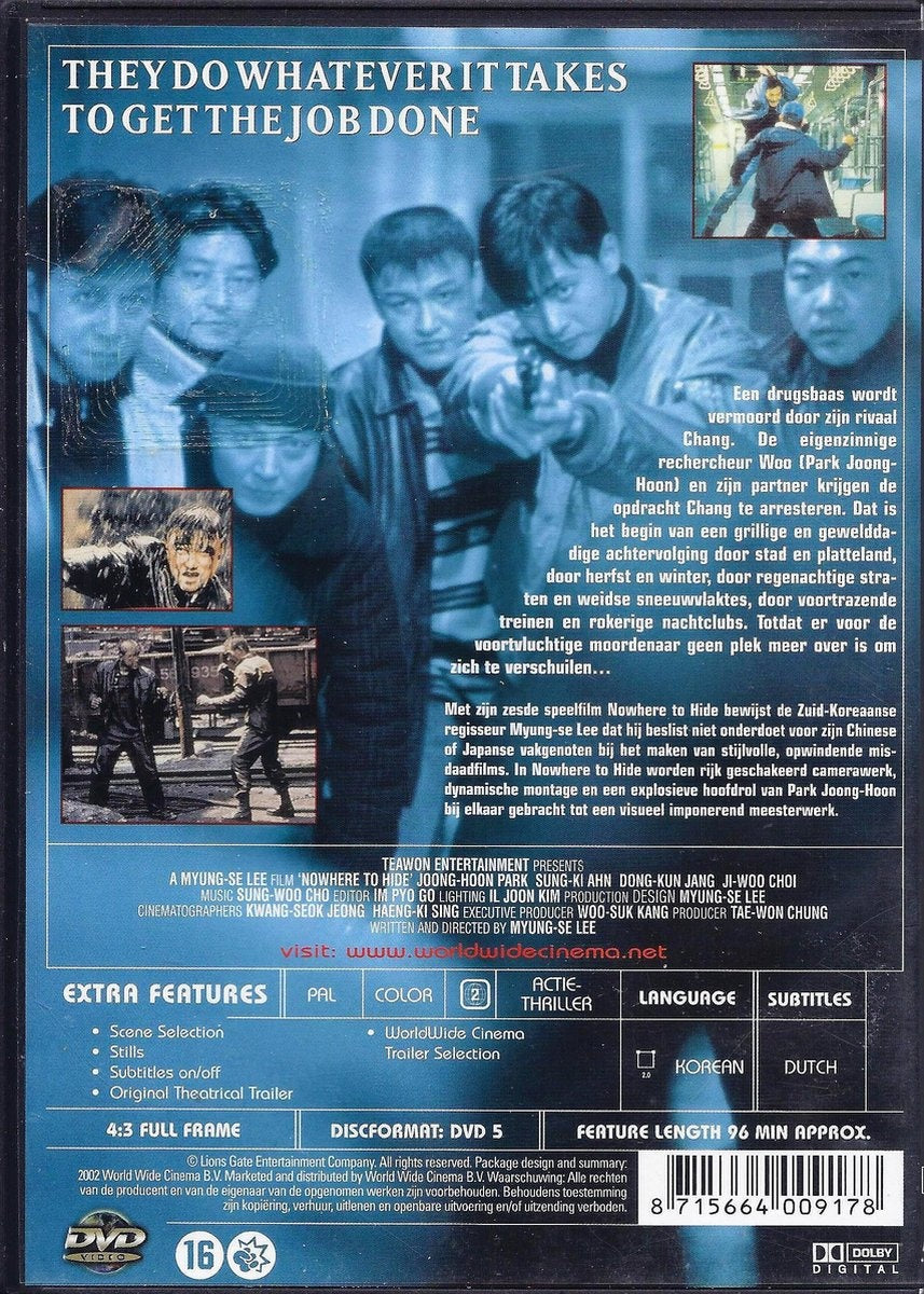 Nowhere to hide – DVD
