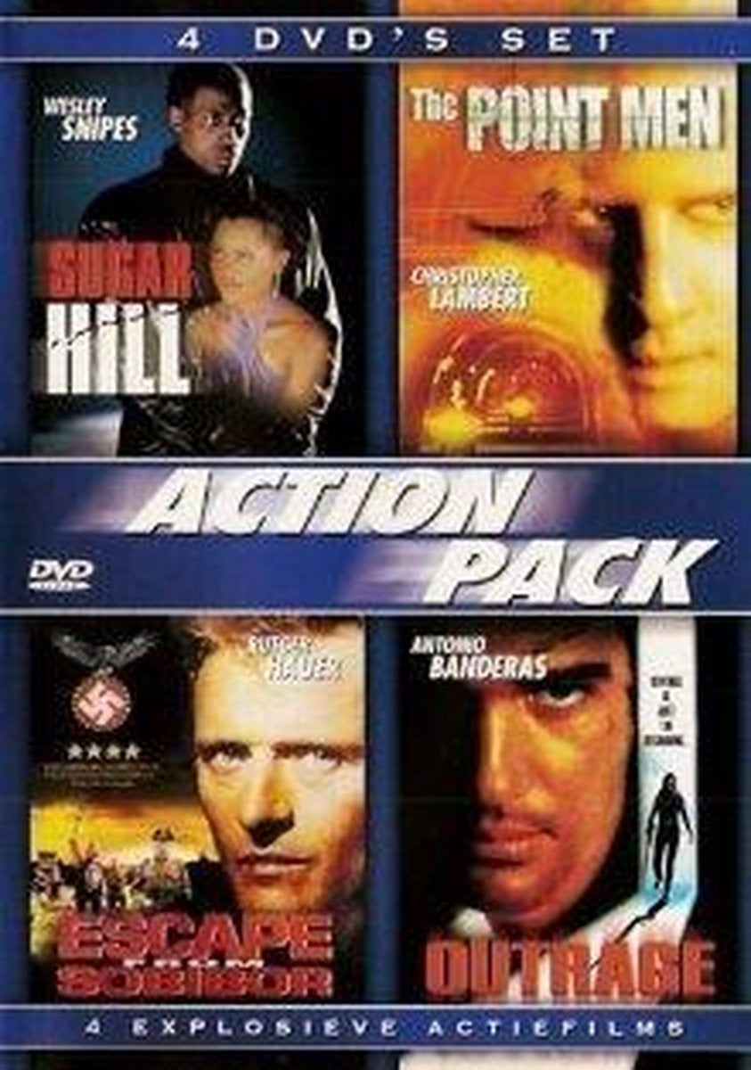 Action pack: sugar hill ,the point men ,escape from sobibor, outrage – DVD