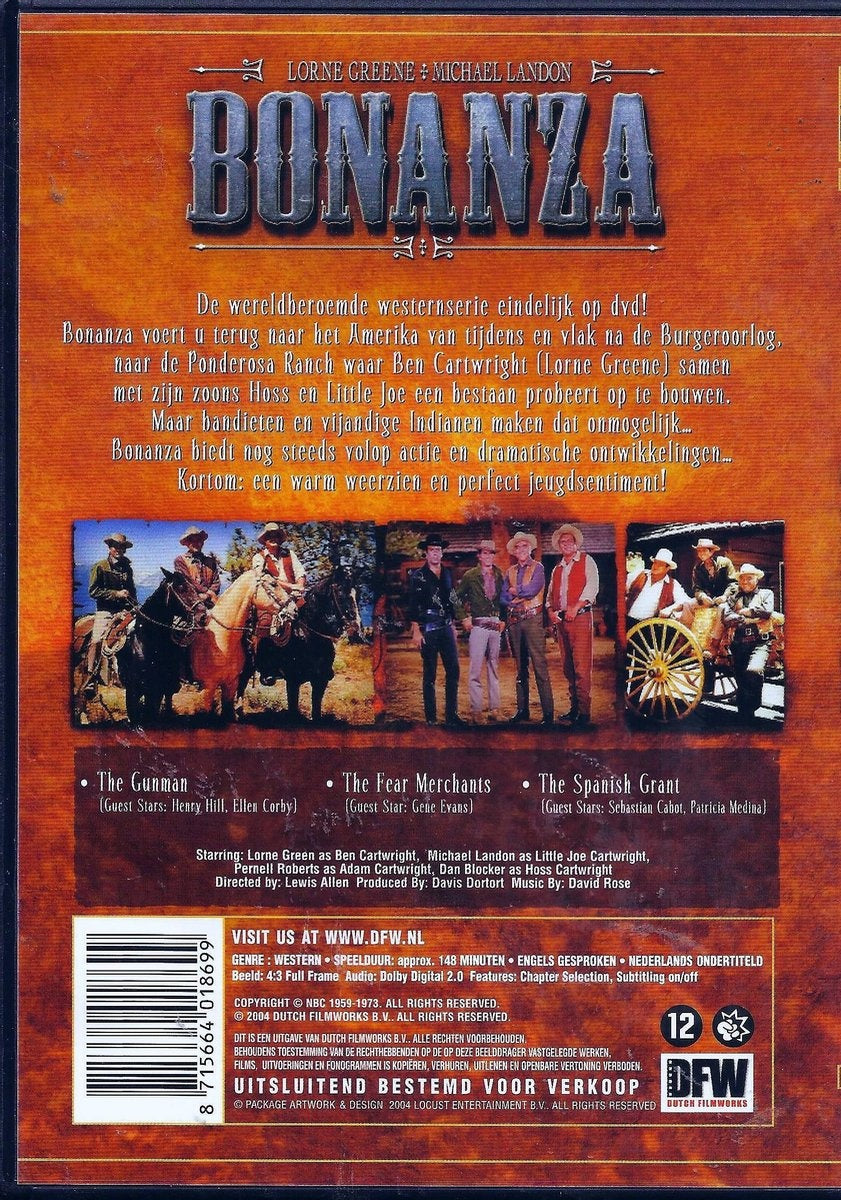 Bonanza 3 classic episodes – DVD