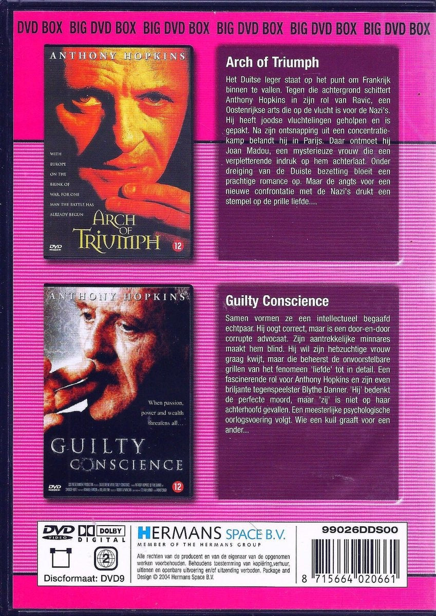 Arch of triumph en guilty conscience anthony hopkins – DVD