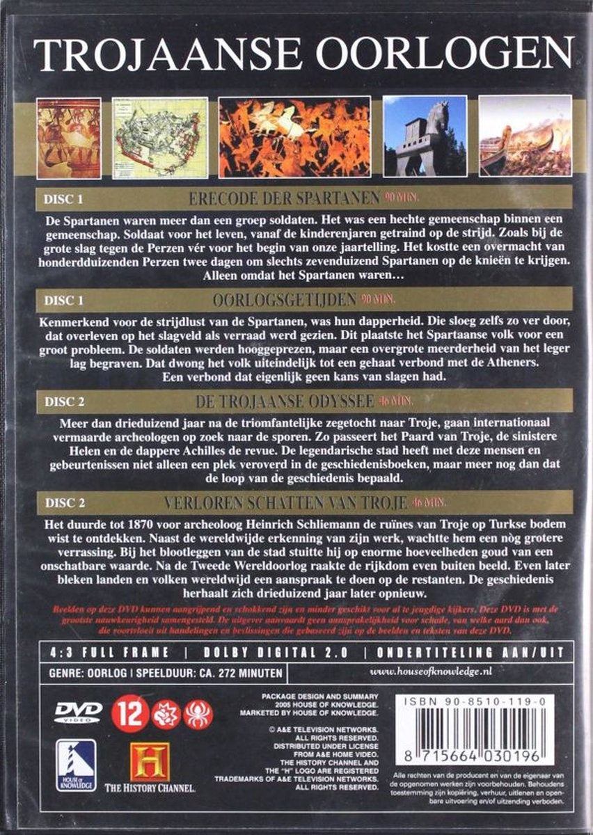 Oorlog in woord & beeld, trojaanse oorlogen 2dvd's – DVD