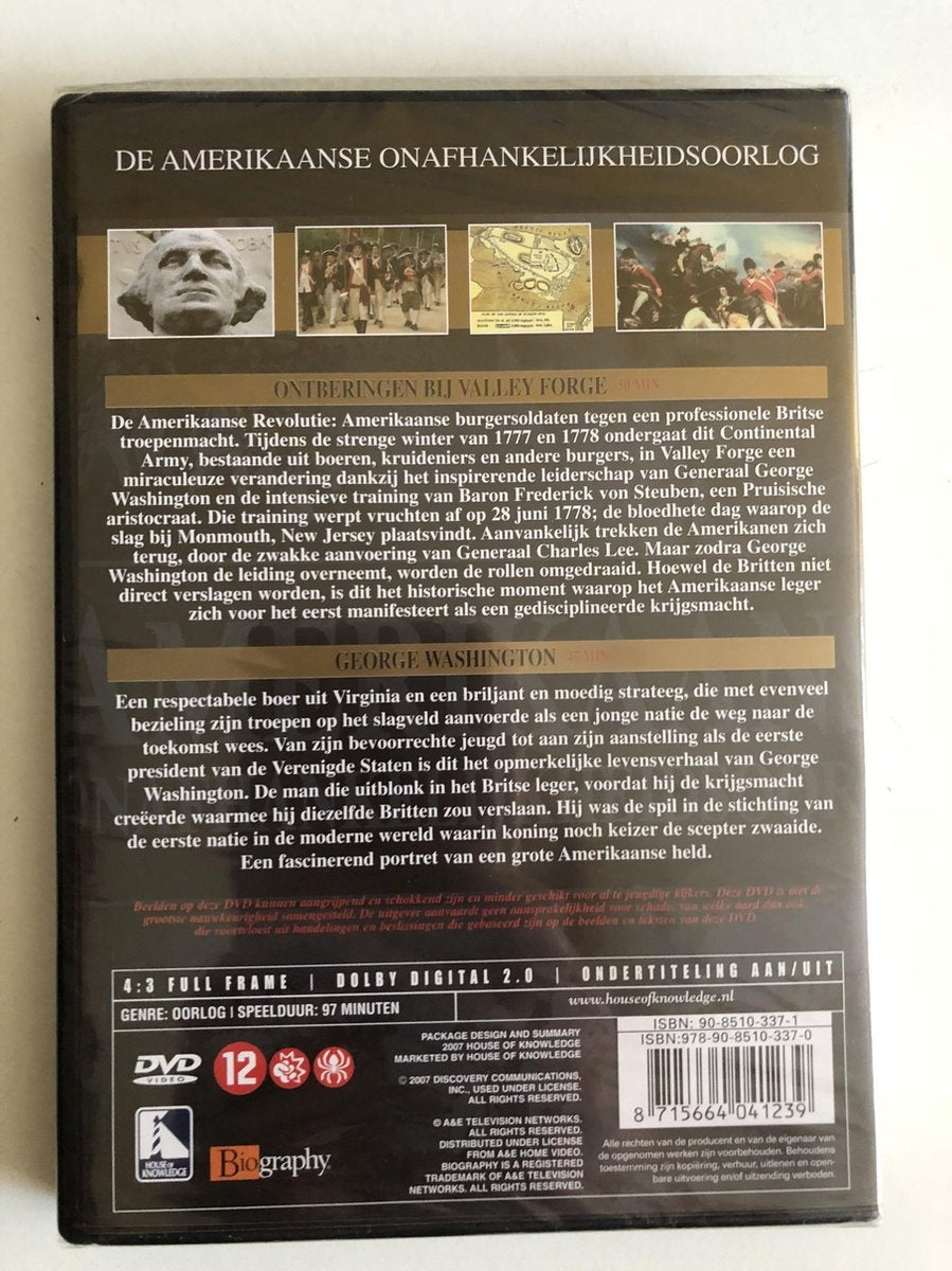 De amerikaanse onafhankelijkheidsoorlog 1775-1783 – DVD